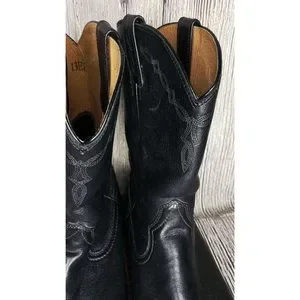 Ariat Heritage Roper Low-Profile Men\'s Leather Western Cowboy Boot Black 13EE Ariat | Shoes | Ariat Heritage Roper Lowprofile Mens Leather  main image 4